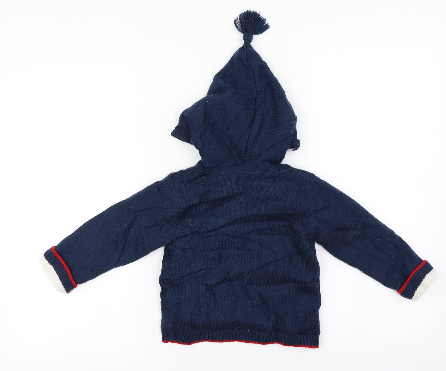 F&F Boys Blue   Cardigan Jumper Size 18-24 Months