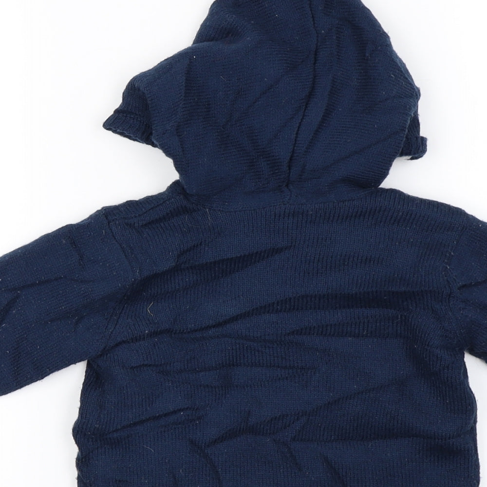 F&F Boys Blue   Cardigan Jumper Size 18-24 Months