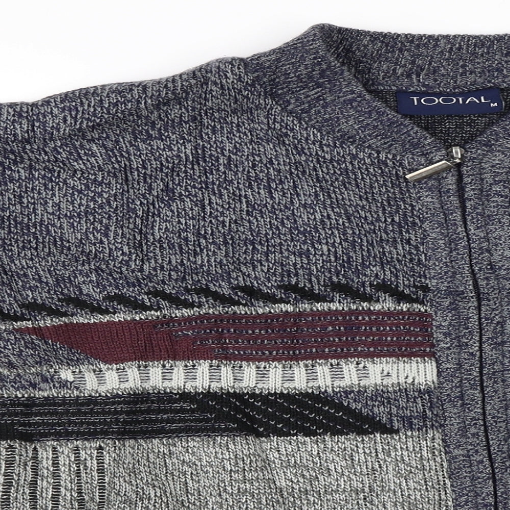 Tootal  Mens Blue   Full Zip Jumper Size M