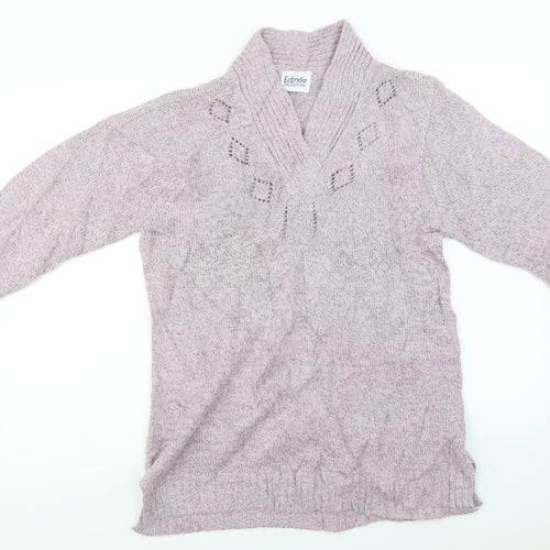 Edmee  Womens Pink   Pullover Jumper Size 14