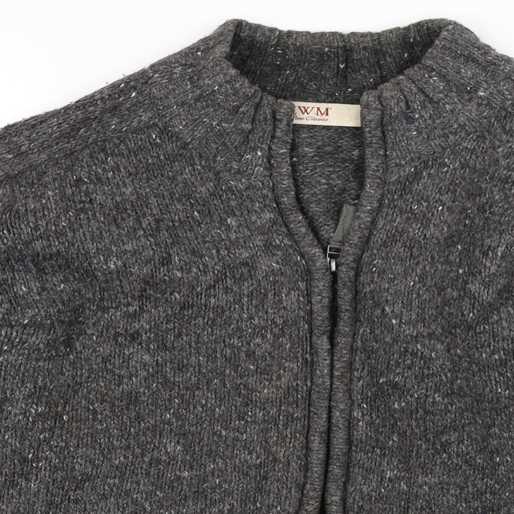 EWM Womens Grey   Full Zip Jumper Size M