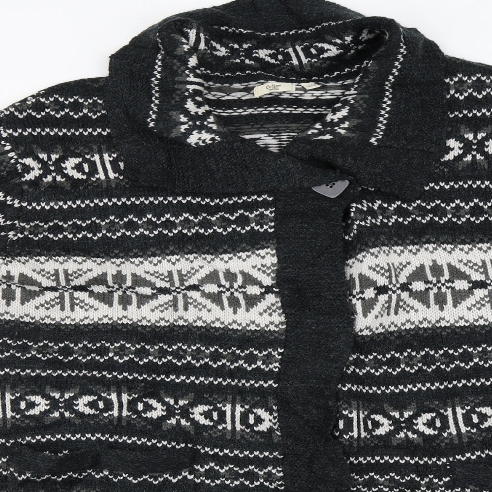 Cotton Traders Womens Grey   Cardigan Jumper Size 10