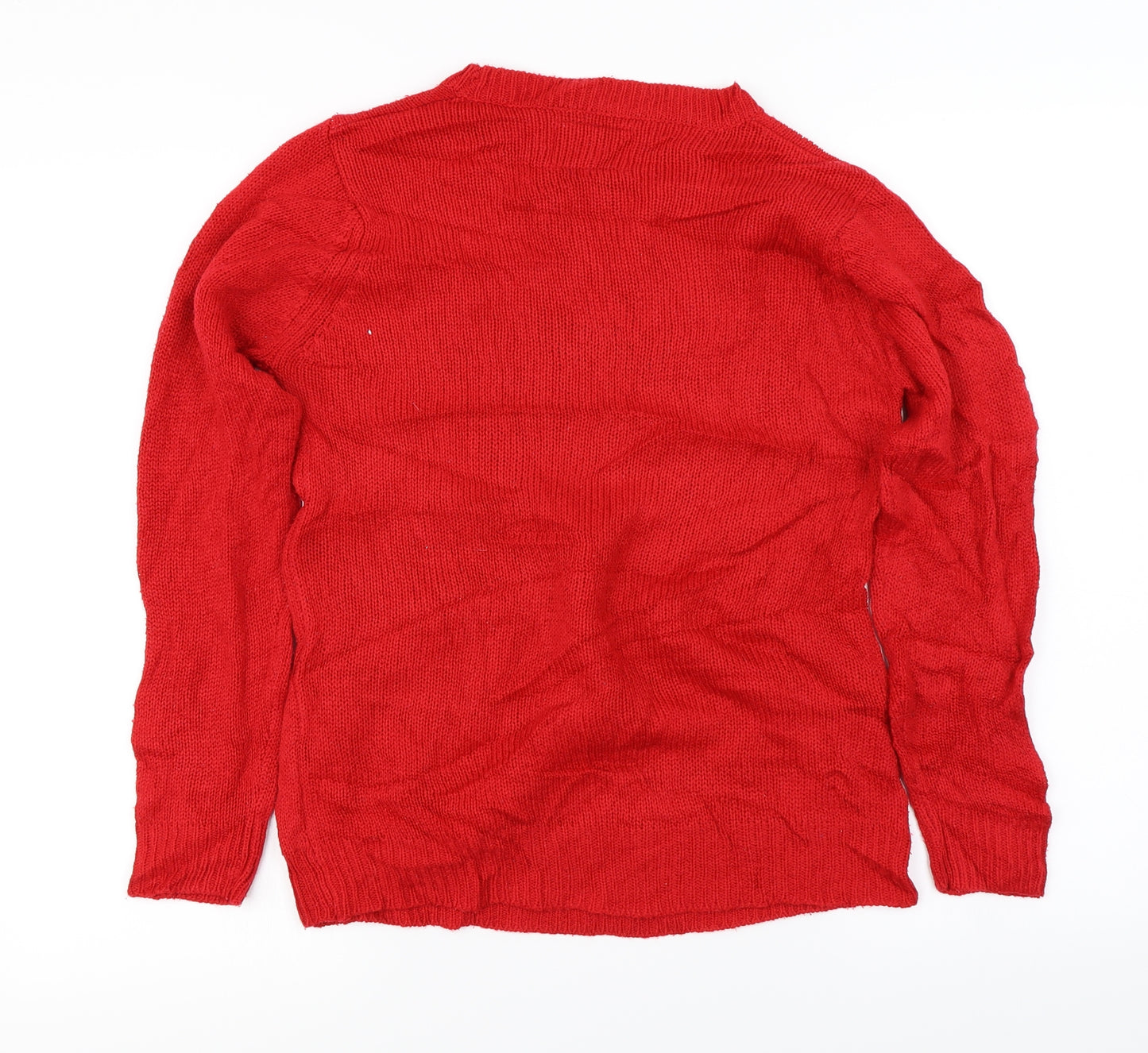 Select  Womens Red   Pullover Jumper Size 8  - Christmas jumper