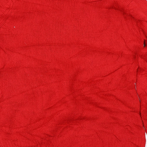 Select  Womens Red   Pullover Jumper Size 8  - Christmas jumper
