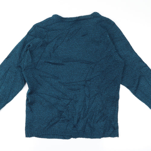 Beaumonde Womens Green Argyle/Diamond  Pullover Jumper Size S