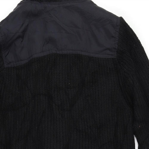 Dissident Mens Black   Full Zip Hoodie Size L