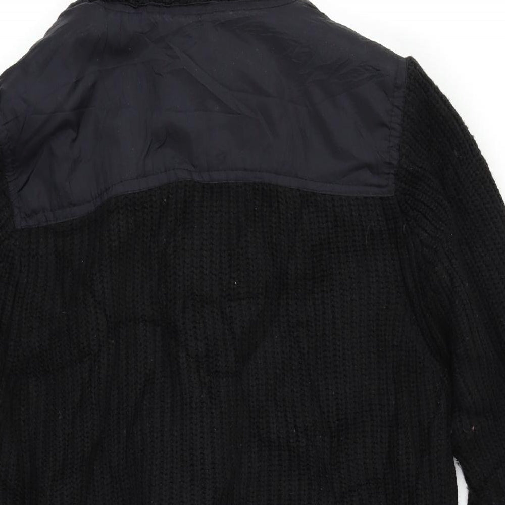 Dissident Mens Black   Full Zip Hoodie Size L