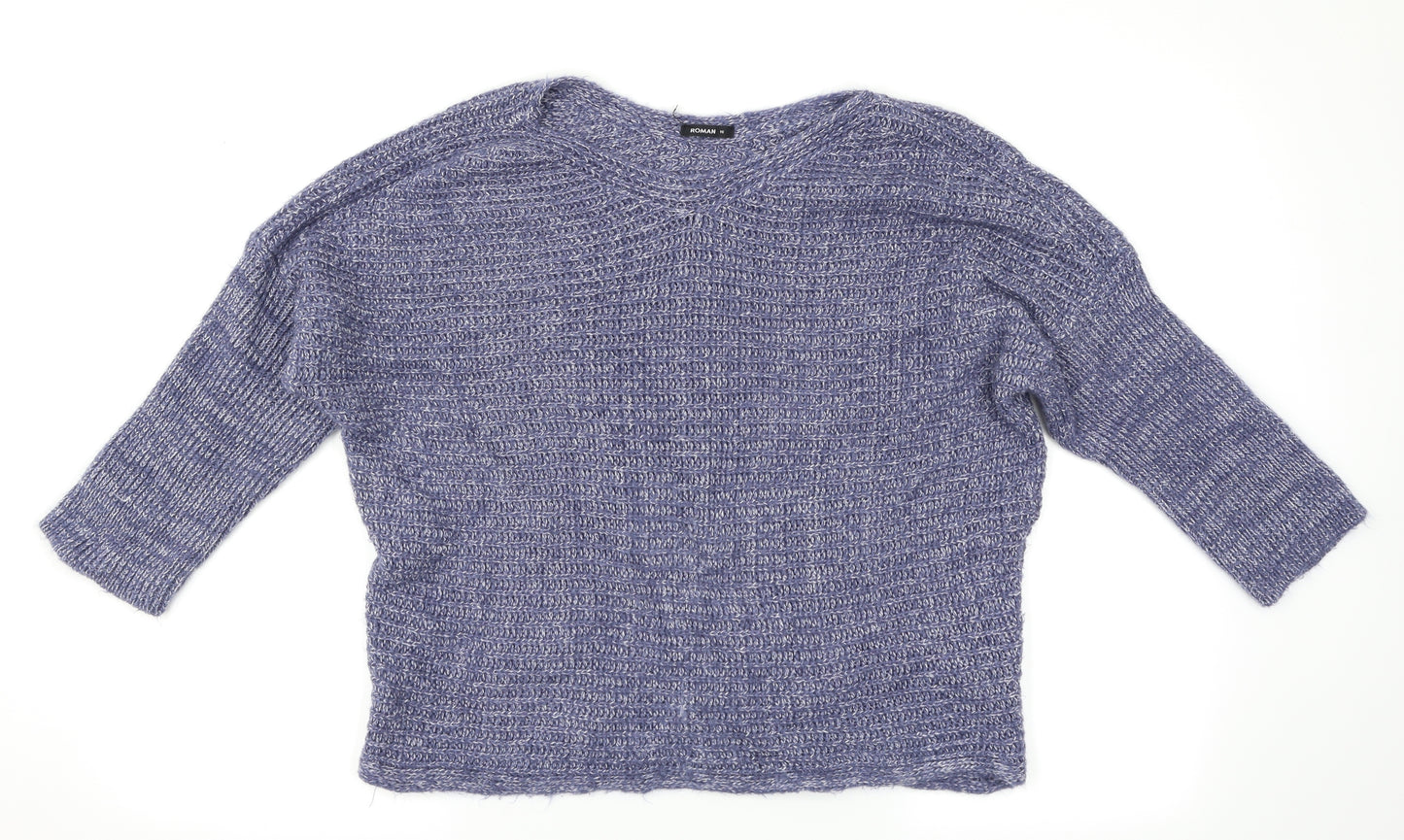 Roman Womens Blue   Pullover Jumper Size 16