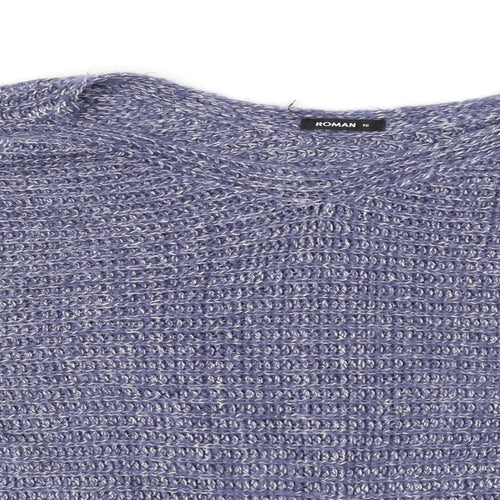Roman Womens Blue   Pullover Jumper Size 16