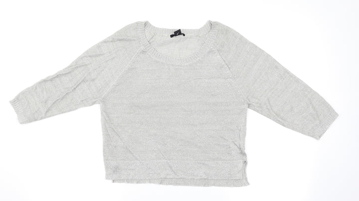 H&M Womens Grey   Basic T-Shirt Size S