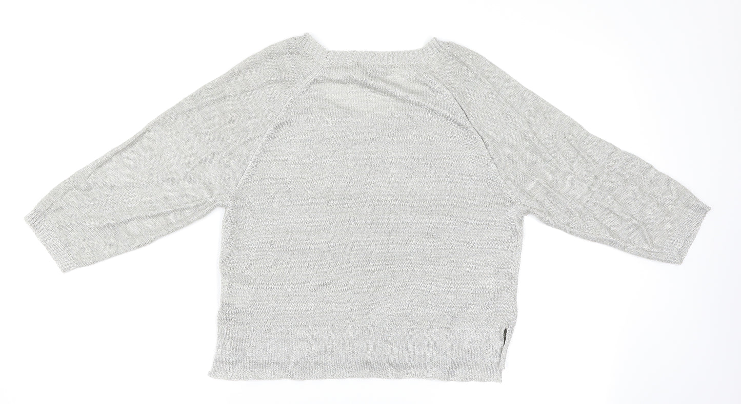 H&M Womens Grey   Basic T-Shirt Size S