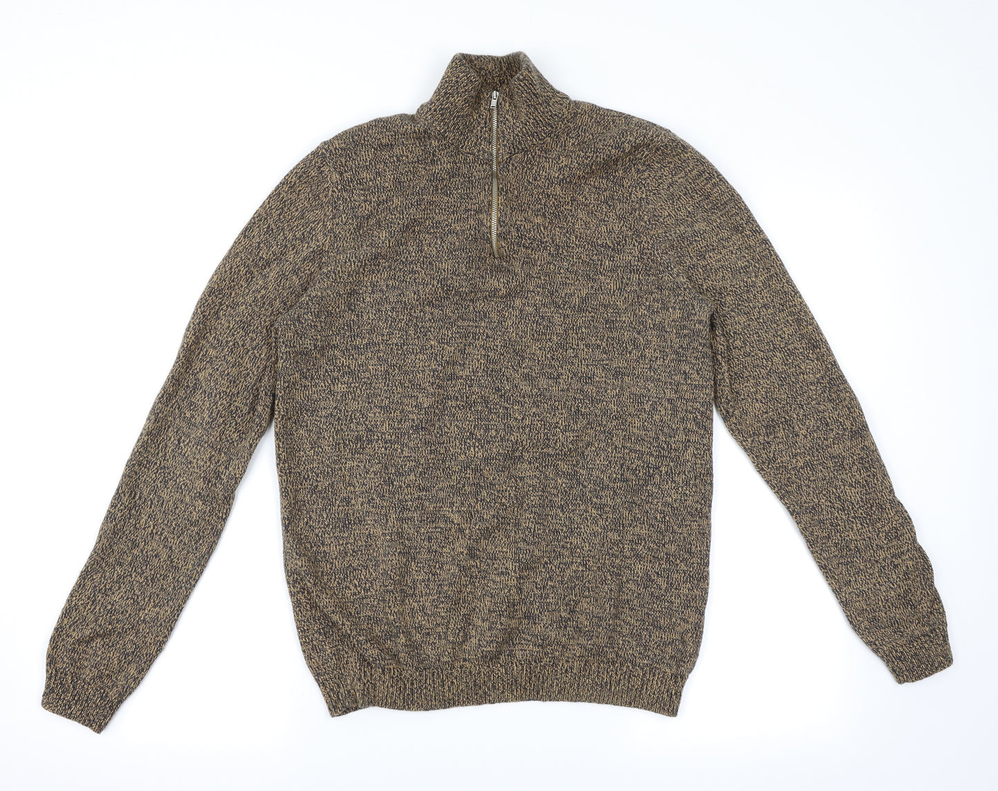 ASOS Mens Orange Herringbone  Pullover Sweatshirt Size M