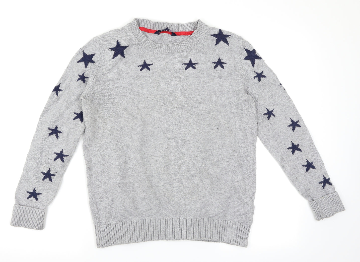 Crew Clothing Womens Grey   Pullover Jumper Size 12  - Stars
