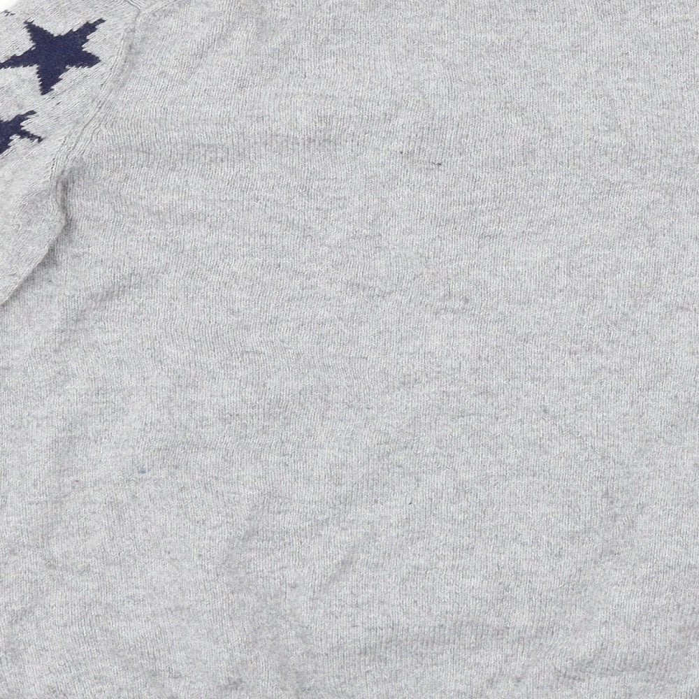 Crew Clothing Womens Grey   Pullover Jumper Size 12  - Stars