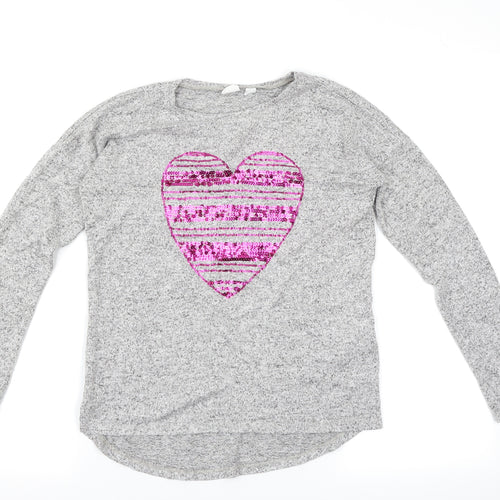 Gap Girls Grey   Pullover Jumper Size XL