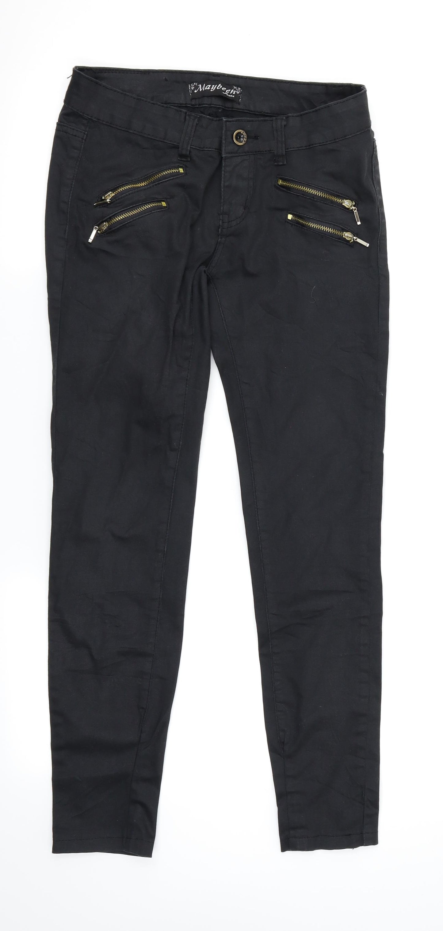 Maybeen Womens Black   Skinny Jeans Size 38 L26 in