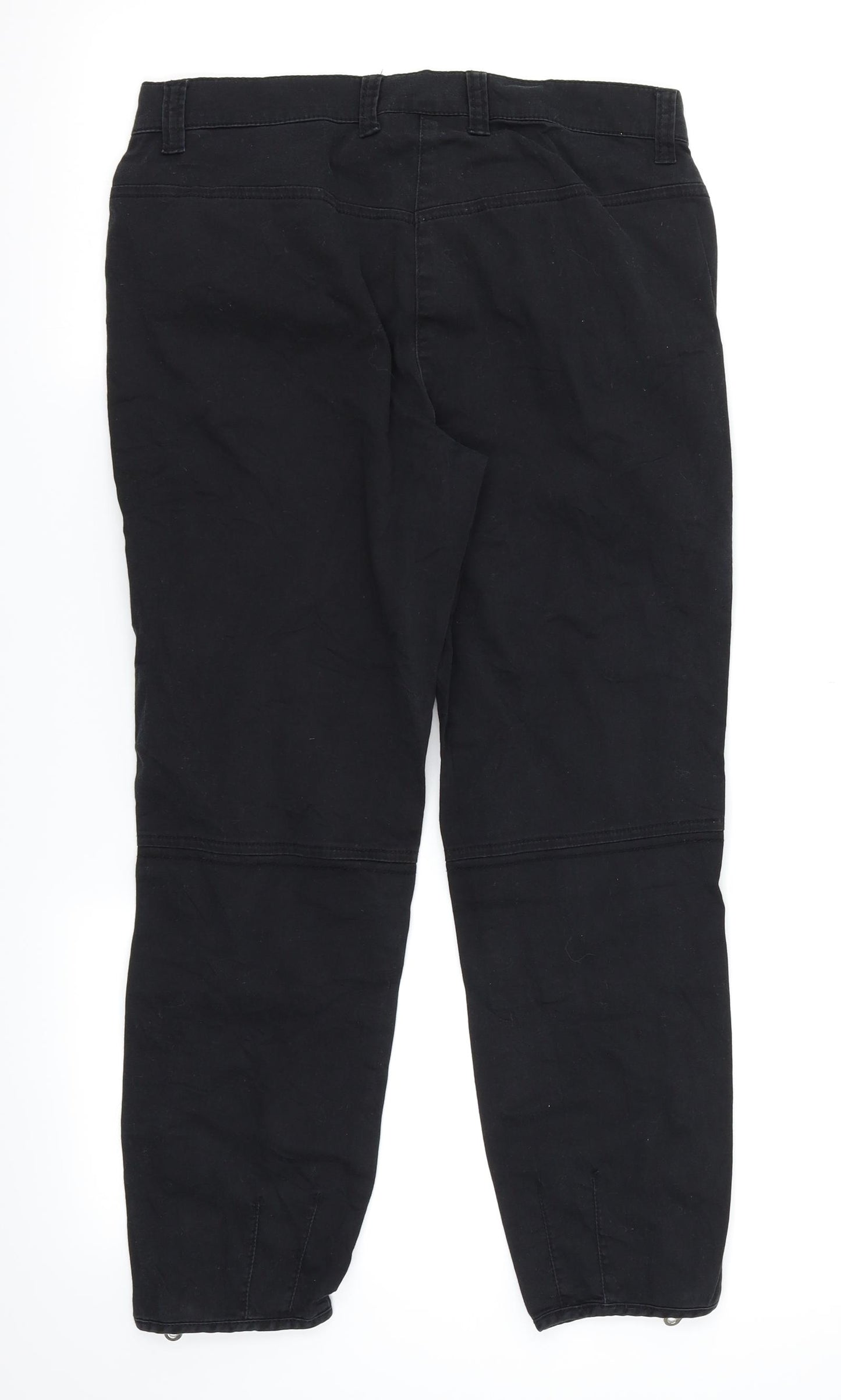 Benotti Womens Black  Denim Straight Jeans Size 8 L23 in
