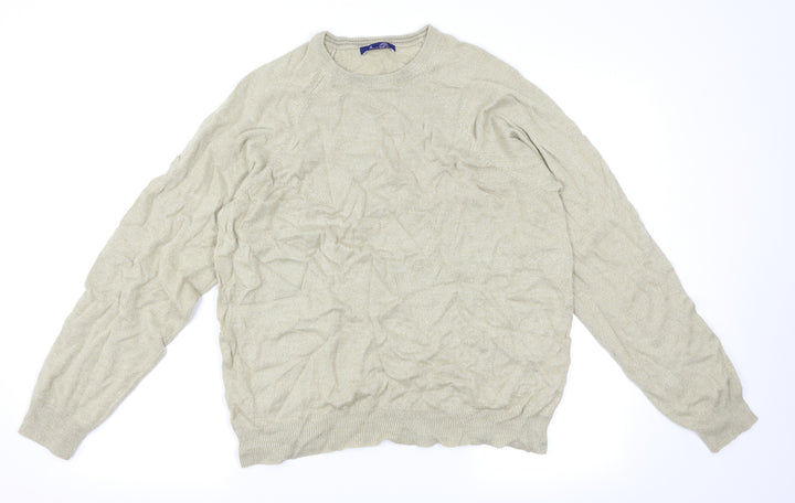 BHS Mens Beige Pullover Jumper Size M