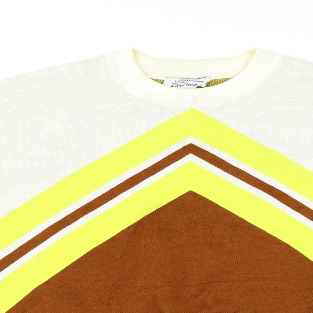 Paris atelier Womens Multicoloured Argyle/Diamond  Pullover Jumper Size 14