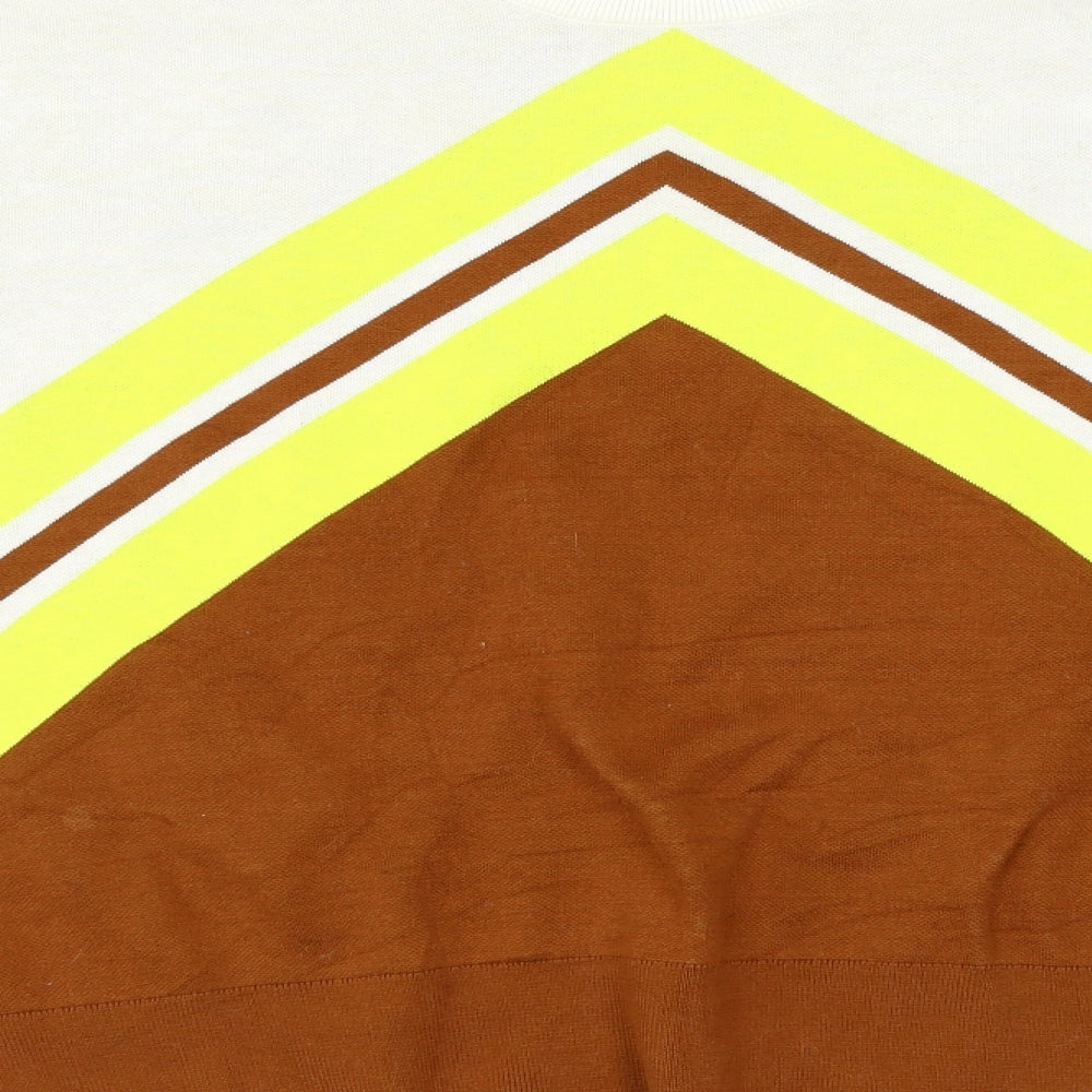 Paris atelier Womens Multicoloured Argyle/Diamond  Pullover Jumper Size 14