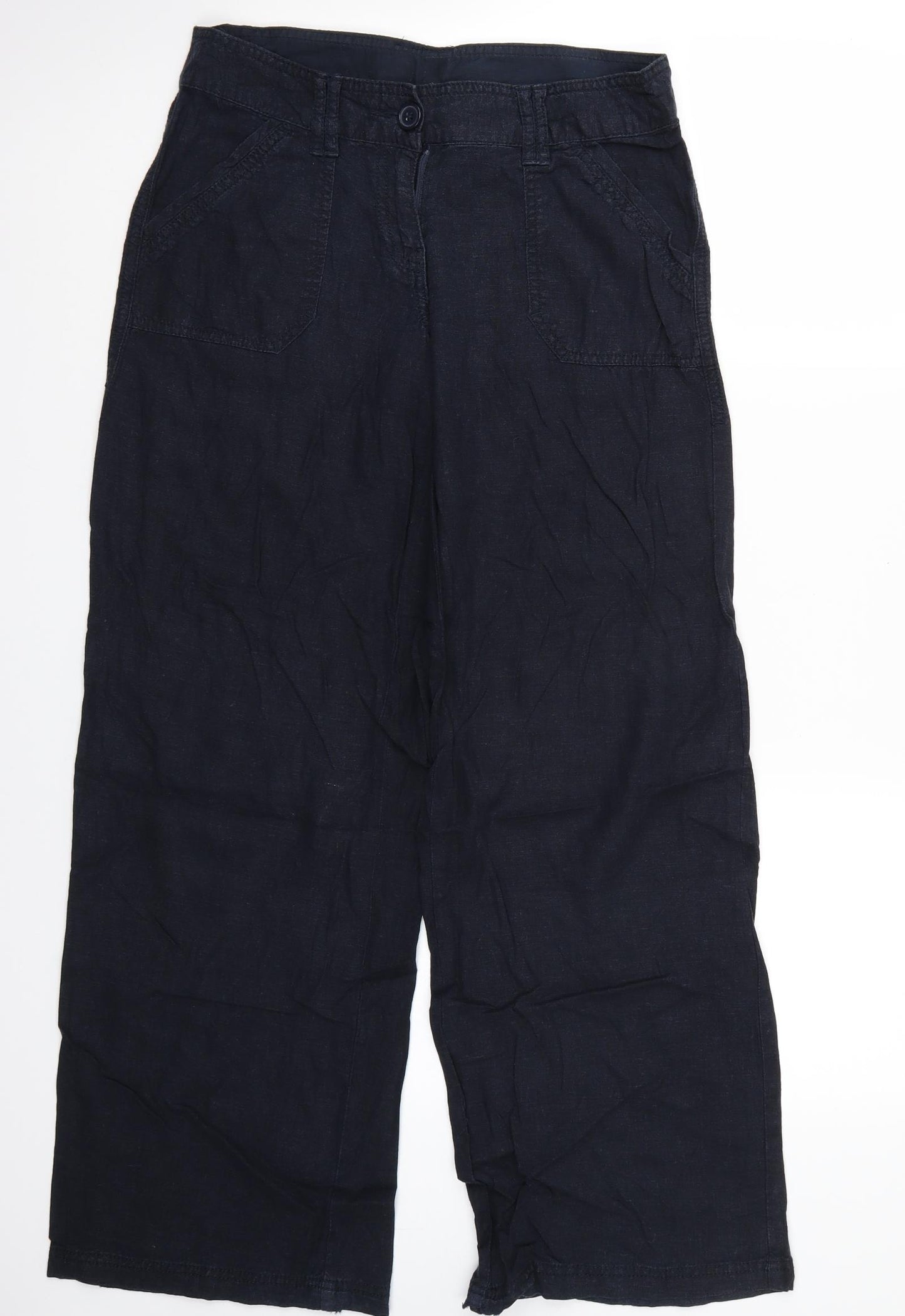 NEXT Womens Blue   Trousers  Size 8 L29 in