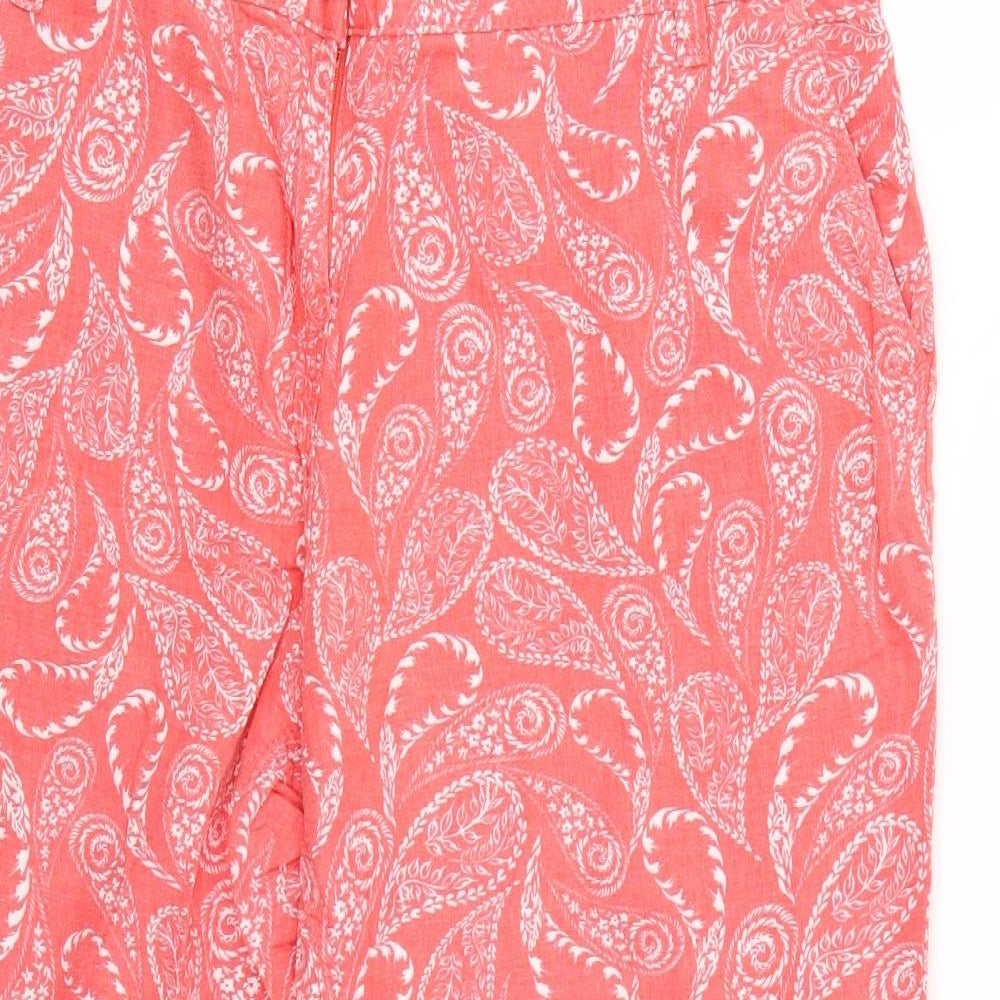 NEXT Womens Orange   Trousers  Size 14 L24 in