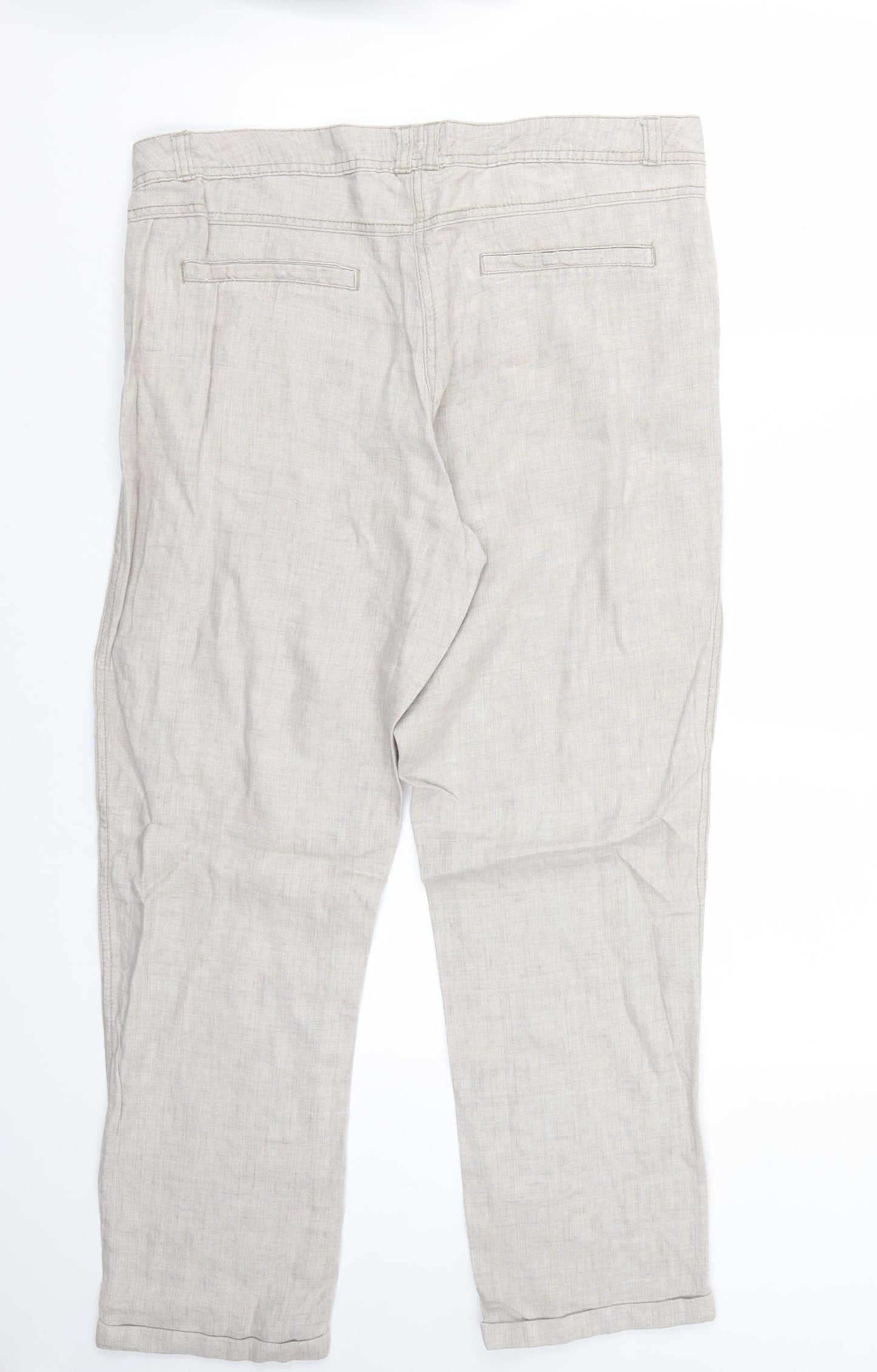 George Womens Beige   Trousers  Size 12 L29 in