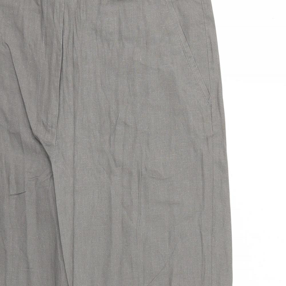 Viza Viz Womens Grey   Trousers  Size 14 L28 in