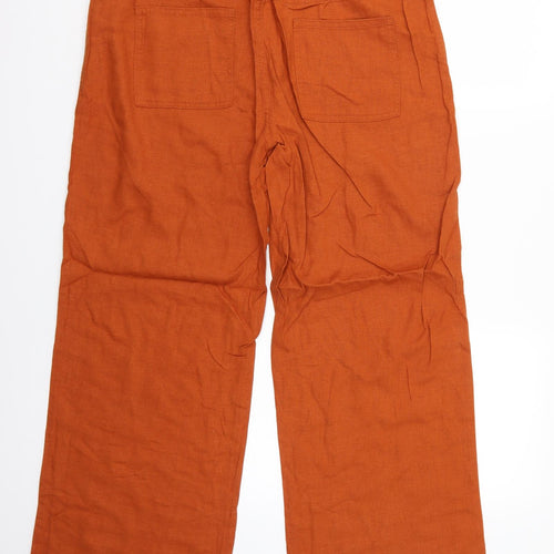 Marks and Spencer Womens Orange   Trousers  Size 14 L28 in