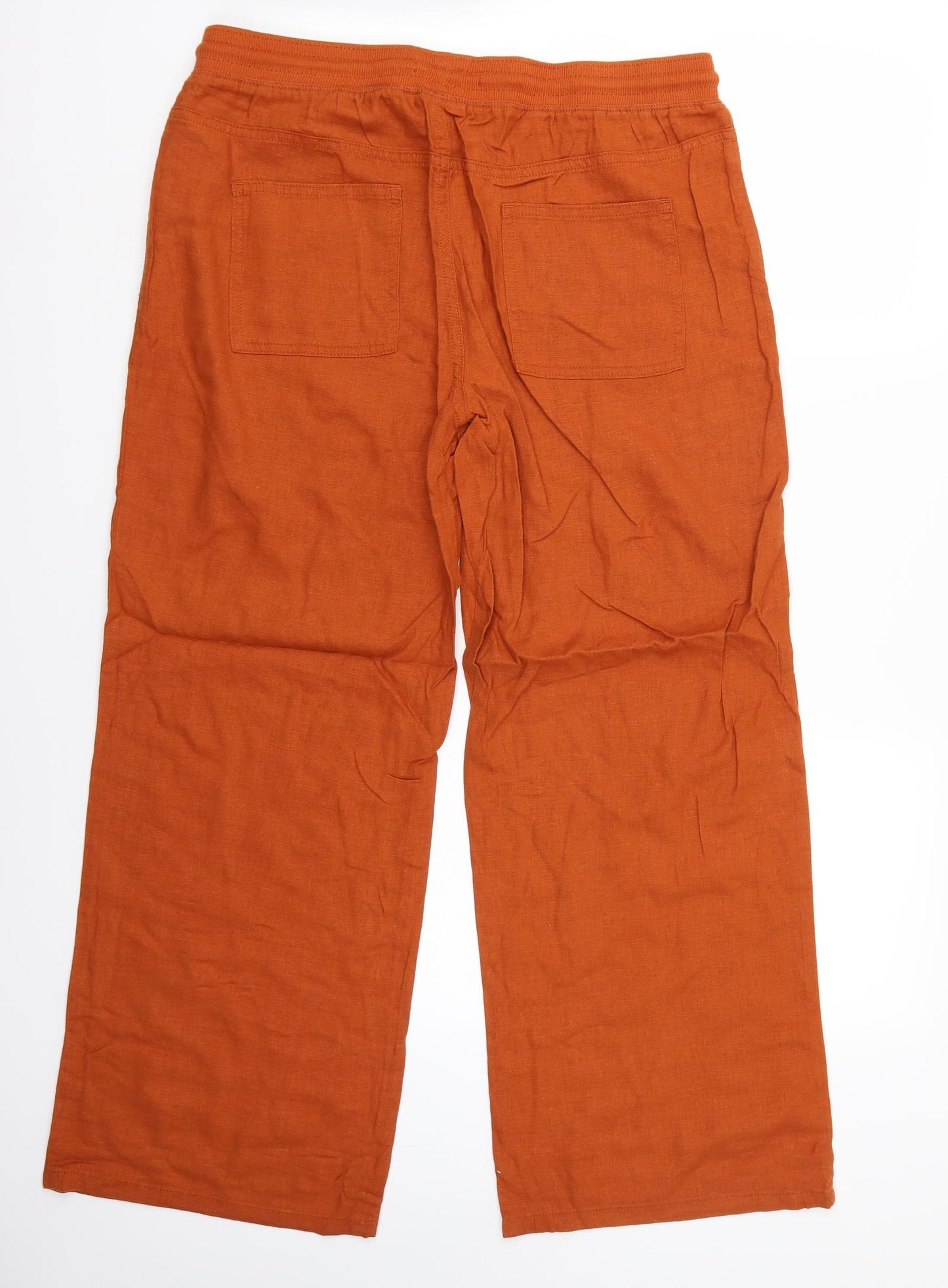 Marks and Spencer Womens Orange   Trousers  Size 14 L28 in