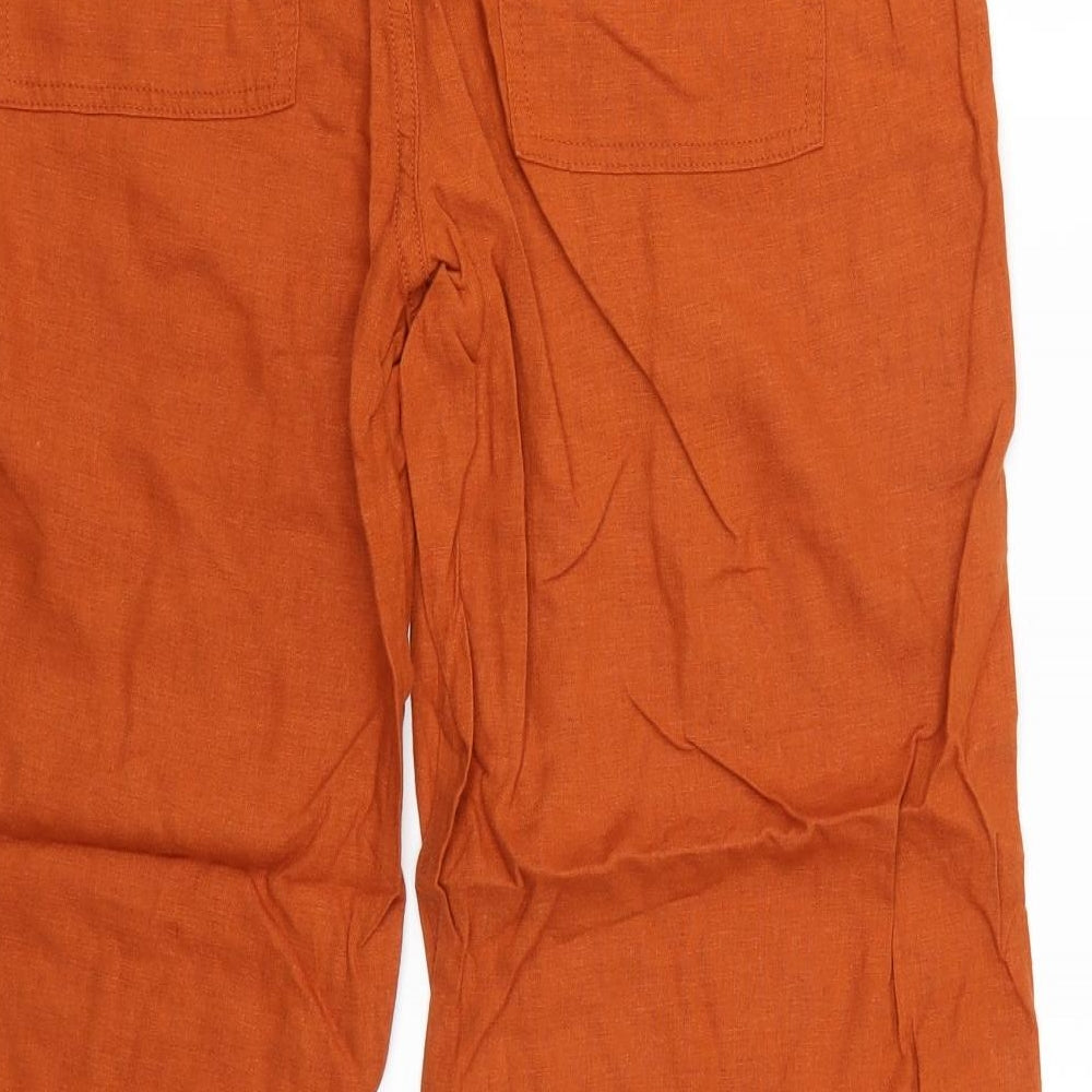 Marks and Spencer Womens Orange   Trousers  Size 14 L28 in
