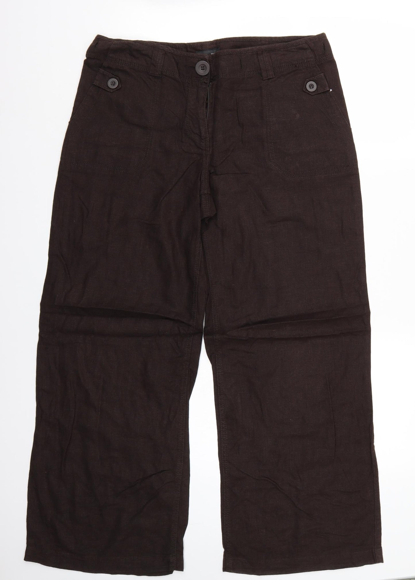 NEXT Womens Brown   Trousers  Size 12 L25 in