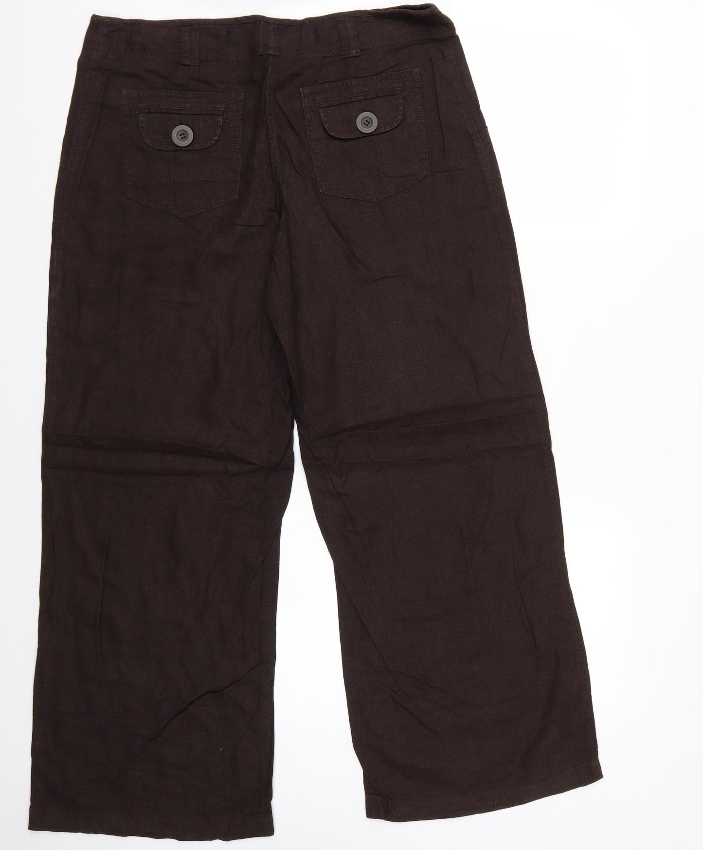 NEXT Womens Brown   Trousers  Size 12 L25 in