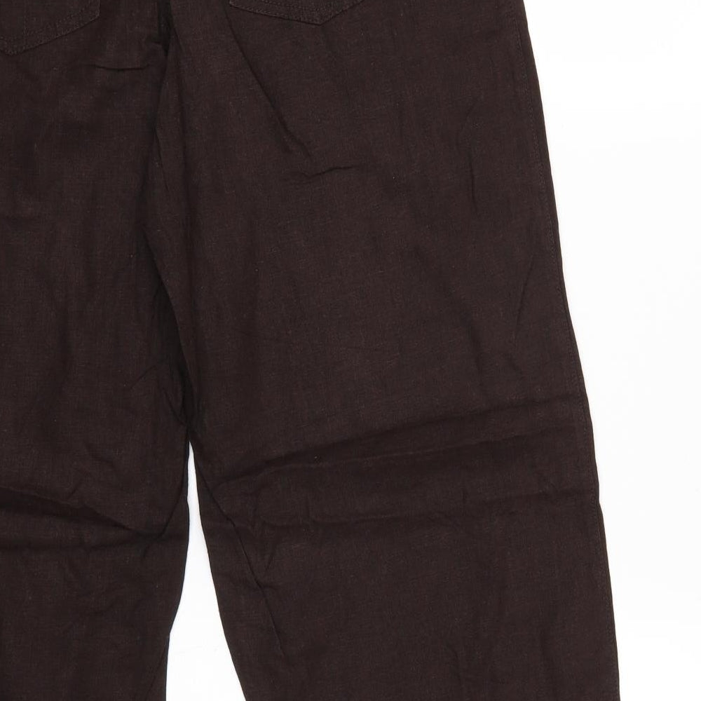 NEXT Womens Brown   Trousers  Size 12 L25 in