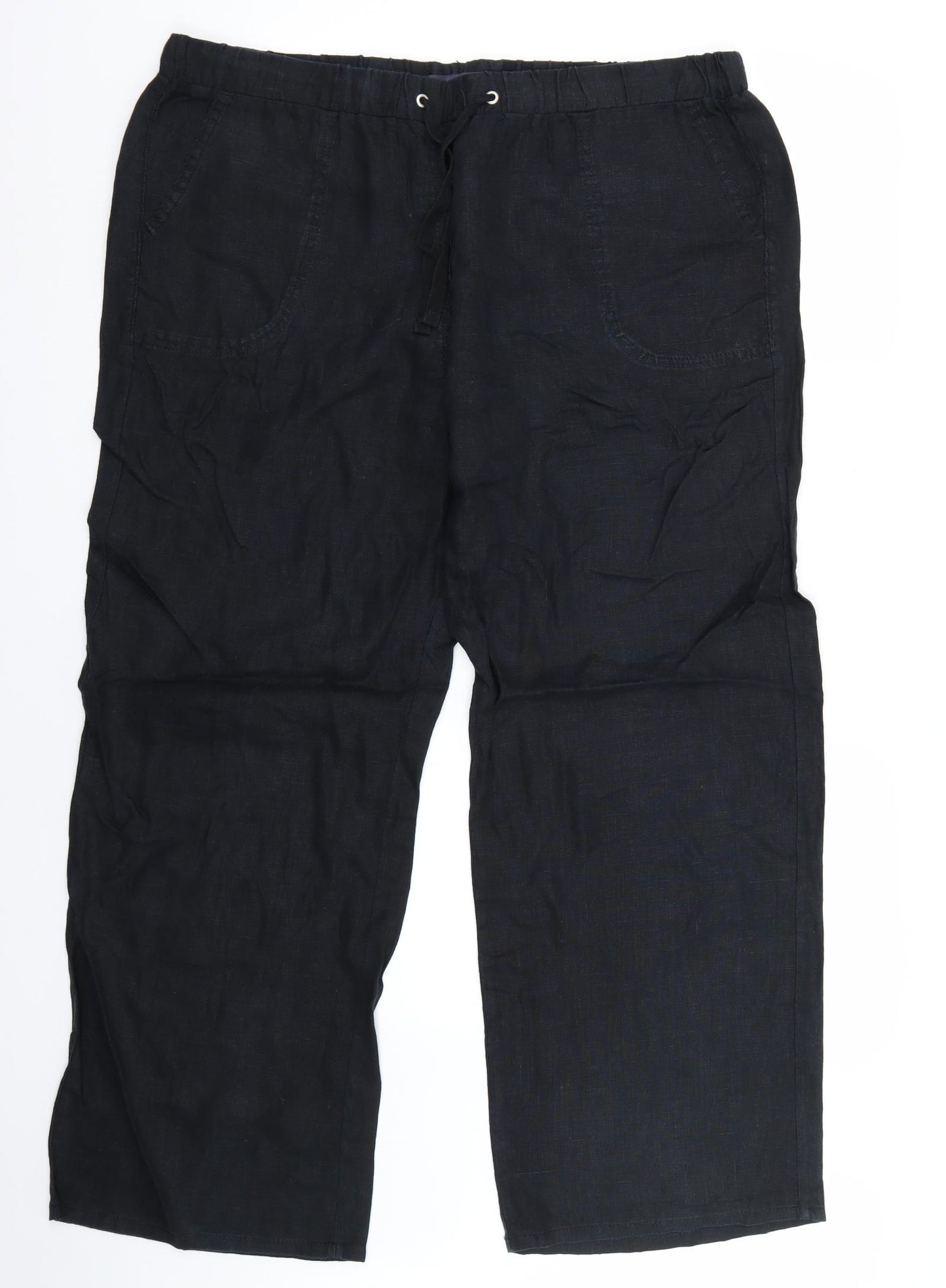 Marks and Spencer Womens Black   Trousers  Size 18 L29 in