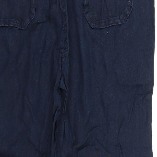 Marks and Spencer Womens Blue   Trousers  Size 14 L24 in