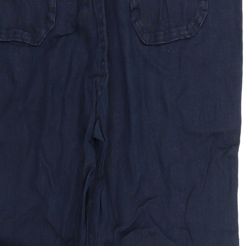 Marks and Spencer Womens Blue   Trousers  Size 14 L24 in