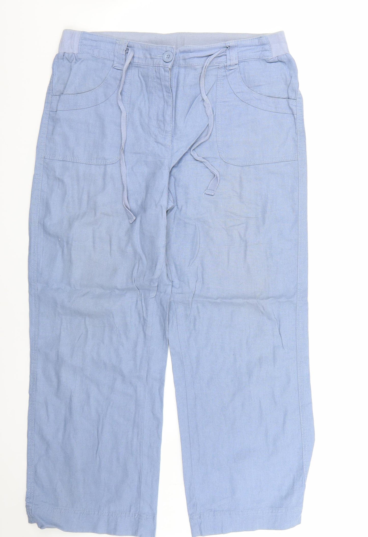 George Womens Blue   Trousers  Size 14 L28 in