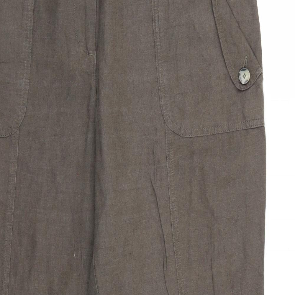 Marks and Spencer Womens Green   Trousers  Size 14 L30 in