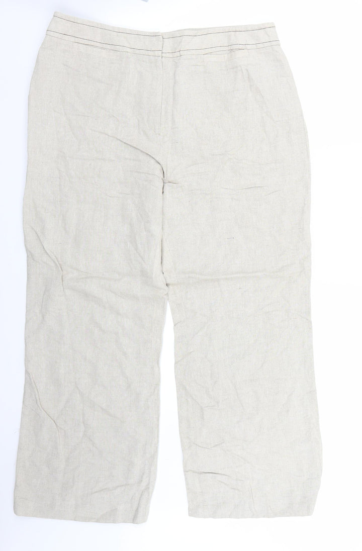 BM Womens Beige Trousers Size 18 L30 in