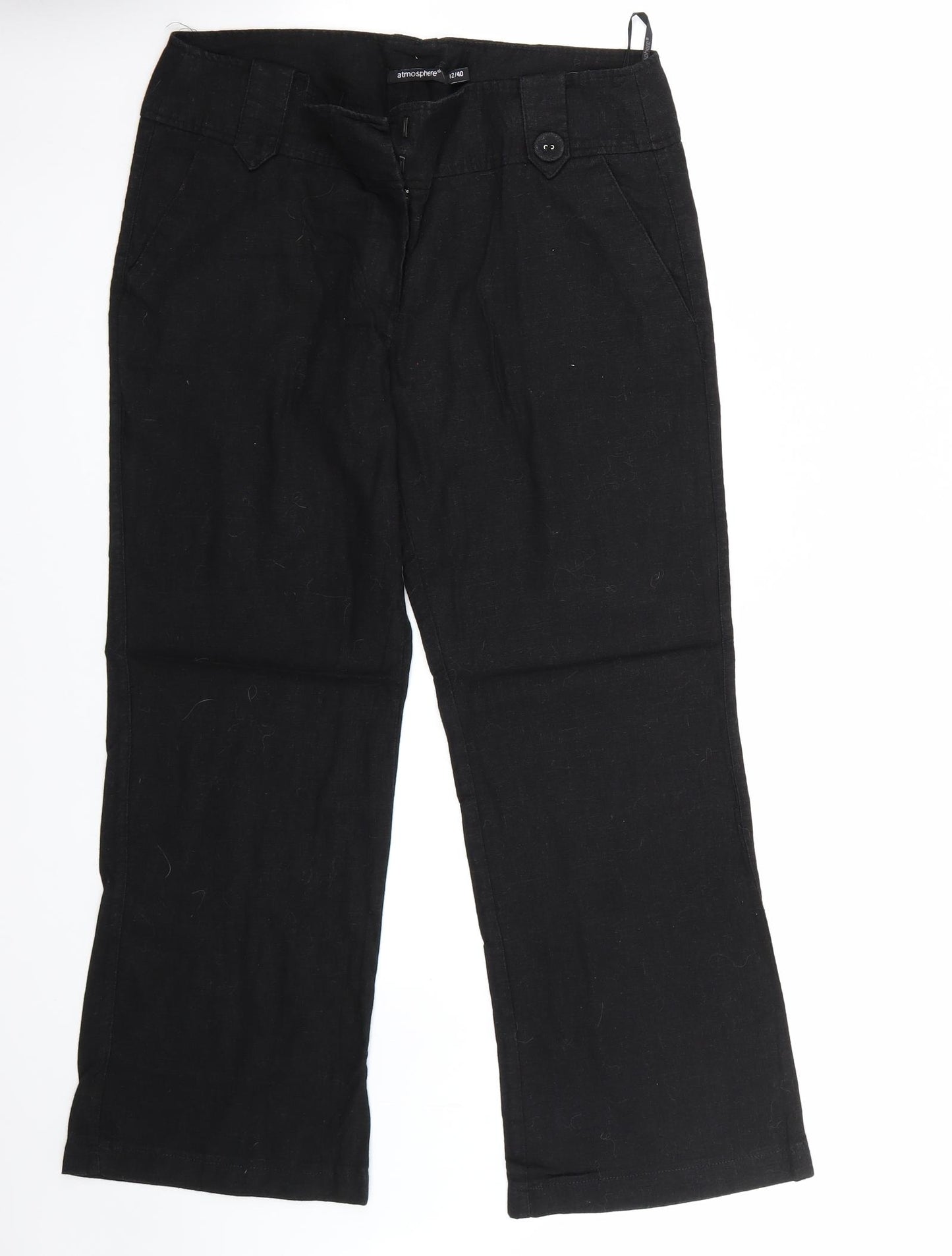 Primark Womens Black   Trousers  Size 12 L25 in