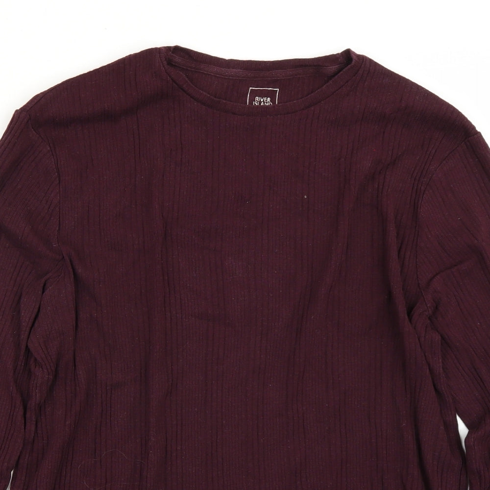 Riverisland Womens Purple   Pullover Jumper Size L