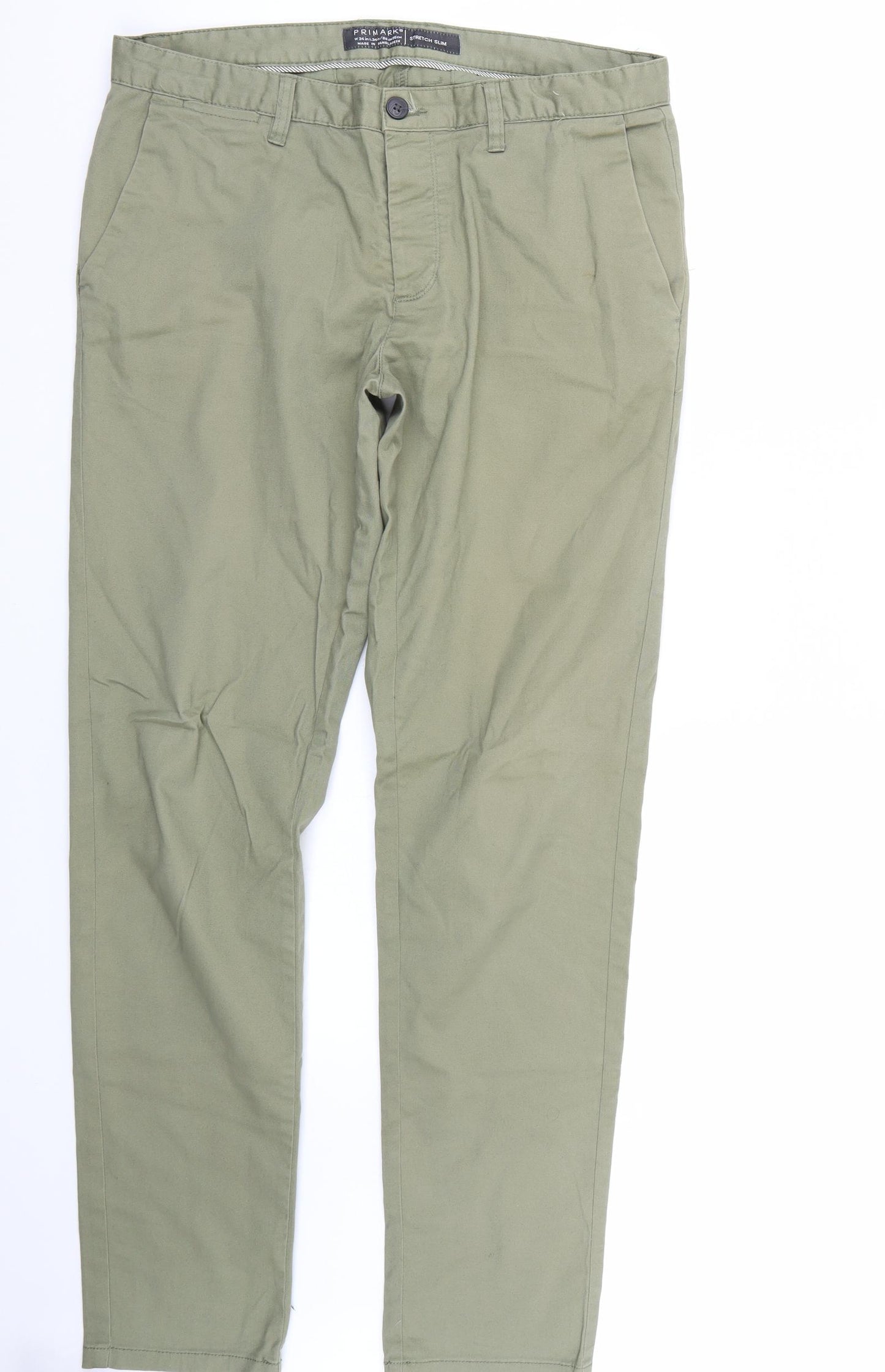 Primark Mens Green   Straight Jeans Size 34 L34 in