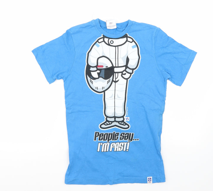 Tiny idol Boys Blue Basic T-Shirt Size 11 Years