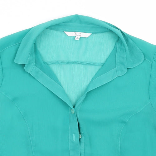Debenhams Womens Green   Basic Button-Up Size 14