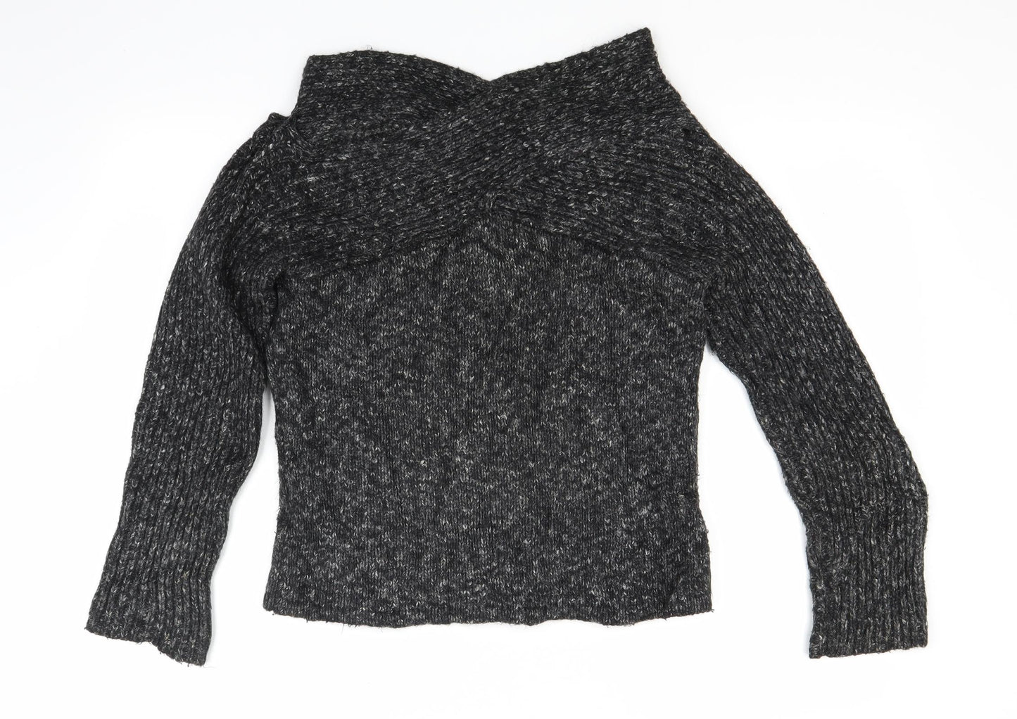 John Richmond Womens Grey  Knit Pullover Jumper Size 14