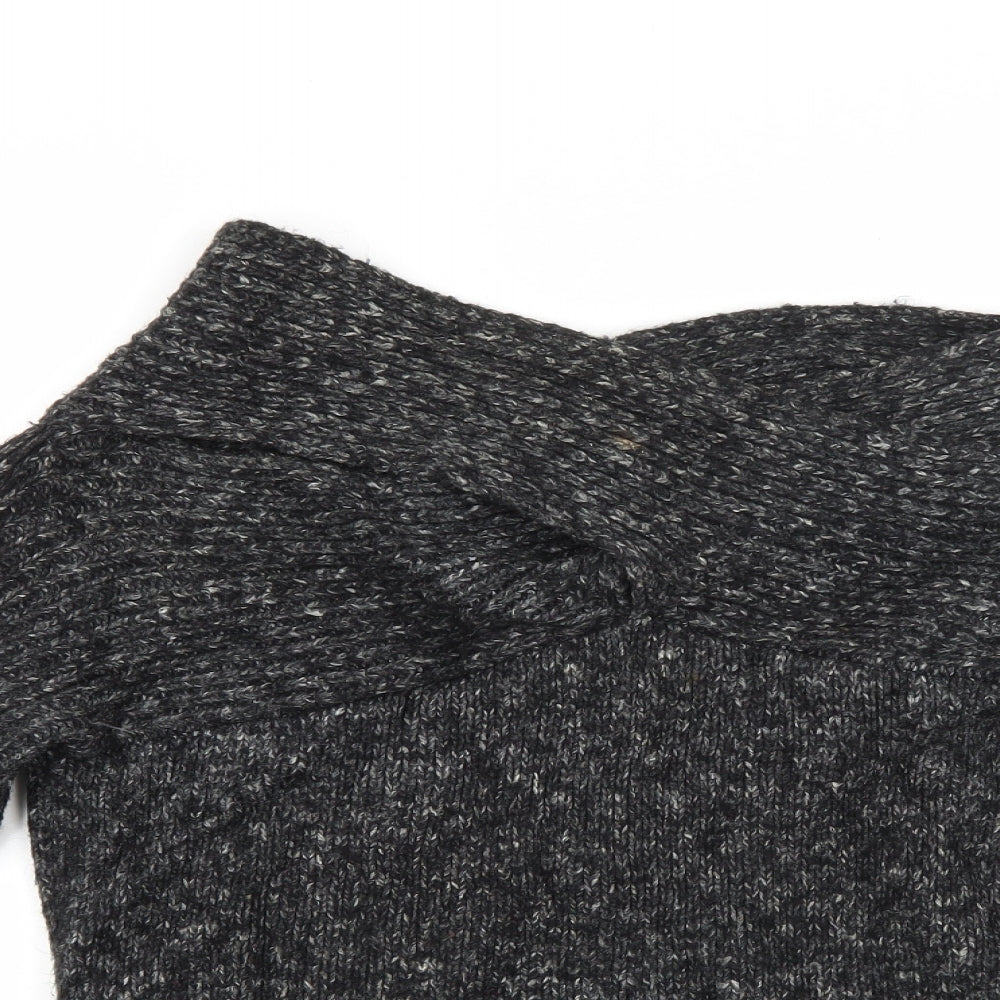John Richmond Womens Grey  Knit Pullover Jumper Size 14