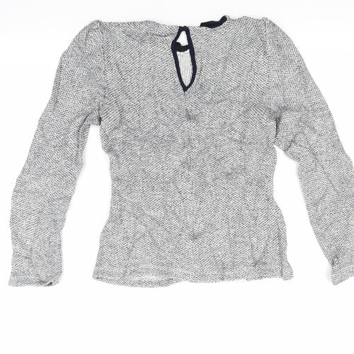 Zara Womens Silver  Knit Pullover Jumper Size XS