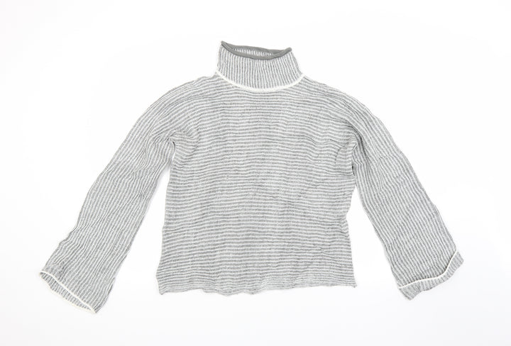 QED London Womens Grey  Knit Pullover Jumper Size M