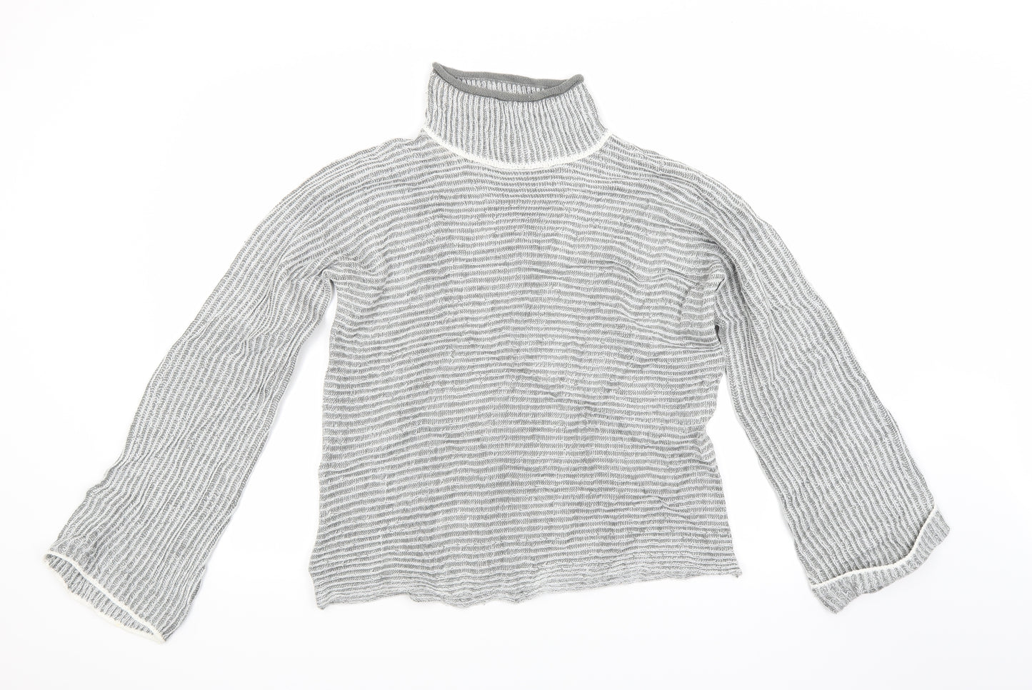 QED London Womens Grey  Knit Pullover Jumper Size M